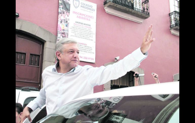 En Puebla, Andrés Manuel López Obrador afirmó que es necesario recuperar los valores de la Revolución Mexicana. EL UNIVERSAL  /