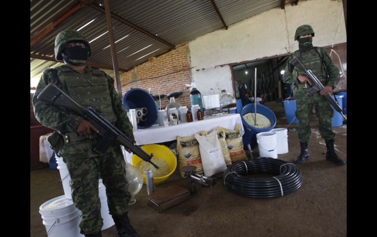 Jalisco, entre los tres estados con mayor concentración de narcolaboratorios para la producción de metanfetaminas. ARCHIVO  /