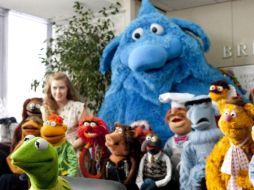 La rama Kertmit, lider de los Muppets y gran amor de Miss Piggy. EFE  /