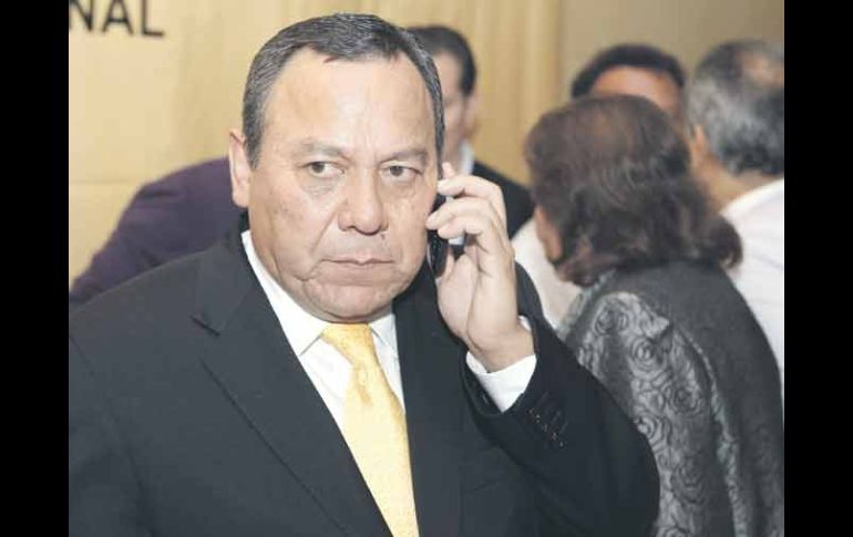 El líder perredista Jesús Zambrano estuvo en Guadalajara para invitar a los perredistas a sumarse a Andrés Manuel López Obrador.  /