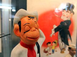 La inauguración del la exposición tuvo la presencia del hijo de 'Cantinflas', Mario Moreno Ivanova. NTX  /