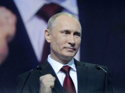 Putin fue elegido de manera unánime por el partido oficialista como candidato a la presidencia de Rusia. AP  /