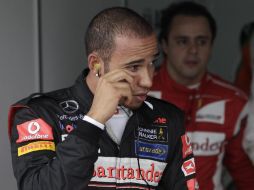 Lewis Hamilton, piloto de McLaren Mercedes durante el GP de F1 en Brasil. AP  /