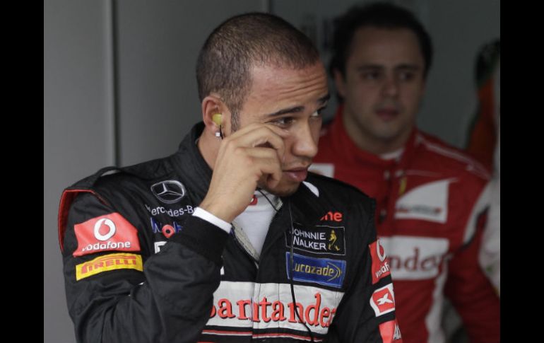 Lewis Hamilton, piloto de McLaren Mercedes durante el GP de F1 en Brasil. AP  /