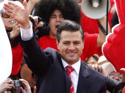 El fin de semana pasado, Enrique Peña Nieto se registró oficialmente como precandidato del PRI para las elecciones de 2012. AP  /