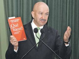 Carlos Salinas de Gortari durante la presentación de su libro ¿Qué hacer? La alternativa ciudadana. EL UNIVERSAL  /