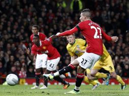 Federico Macheda fue el autor del gol del empate para los Red Devils. AP  /