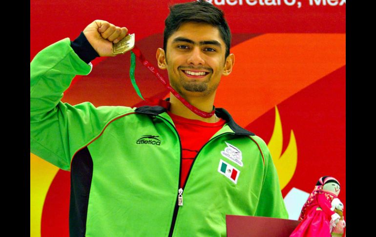 Idulio Islas en el Selectivo Olimpico de Taekwondo, celebrado en Queretaro. MEXSPORT  /