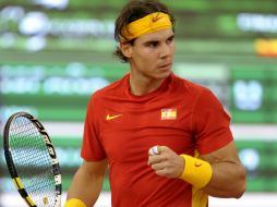 Nadal dominó en todos los juegos en los que sacó. AFP  /