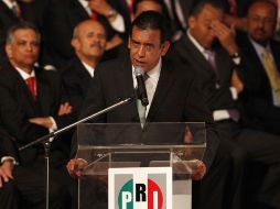 Humberto Moreira durante el discurso de renuncia. REUTERS  /