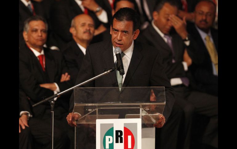 Humberto Moreira durante el discurso de renuncia. REUTERS  /