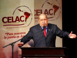 Hugo Chávez ofreció un discurso en la ceremonia de inauguración de la Celac. EFE  /