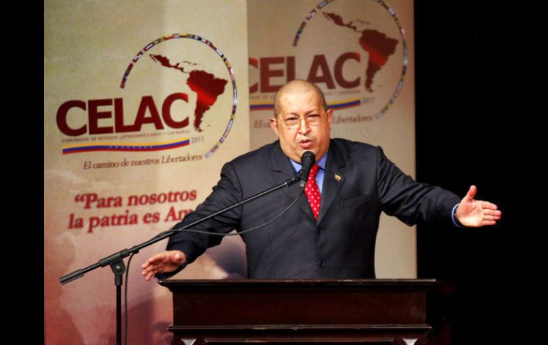 Hugo Chávez ofreció un discurso en la ceremonia de inauguración de la Celac. EFE  /