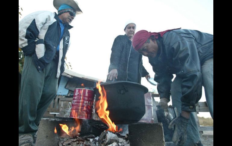 La población veracruzana resintió las bajas temperaturas a finales del mes de noviembre.  /