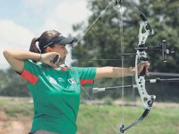 La arquera tapatía terminó como la líder en la modalidad de arco compuesto. MEXSPORT  /