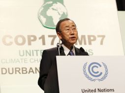 En su discurso, Ban Ki-Moon advirtió que el 'futuro del planeta está en juego'. EFE  /