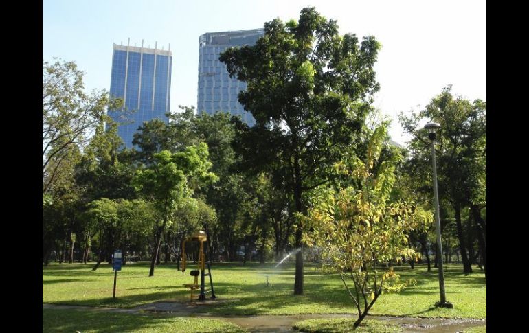 Vista del parque de Lumphini en Bangkok, ciudad en la que los rascacielos se alternan con una frondosa vegetación. EFE  /