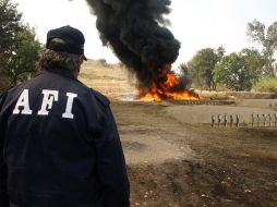 La incineración se llevó a cabo en las instalaciones del Club Cinegético Canadá, en el municipio de Tonalá.  /