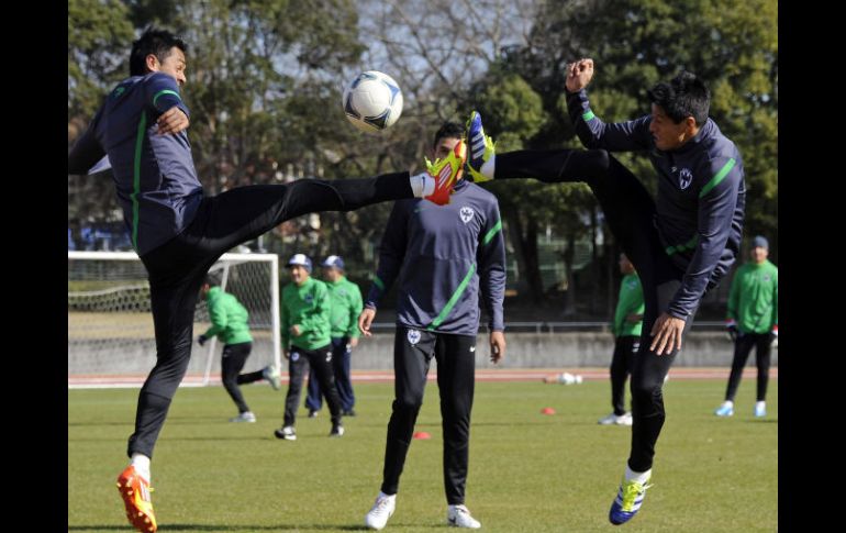 Monterrey ya se encuentra en entrenamientos en Toyota para enfrentarse al Kashiwa Reysol. EFE  /