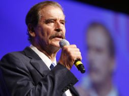 El ex mandatario Vicente Fox expresó que desconoce si las imágenes de las mujeres desnudas tenían algún mensaje escrito.  /