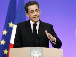 El presidente de Francia, Nicolás Sarkozy, dijo que con la decisión de Gran Bretaña, se han creado dos europas. AFP  /