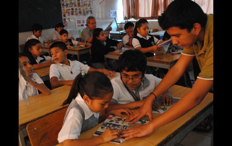 Los alumnos de la escuela urbana 911 “Idolina Gaona de Cosío”.  /