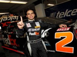 Por tercer año Germán Quiroga es el campeón de Stock V8 de Nascar México. ESPECIAL  /