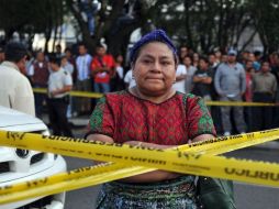 La ex premio Nobel de la Paz, Rigoberta Menchú dijo que es la primera vez desde que acabó la guerra que su familia sufre un atentado.  /