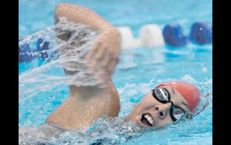 Marlene Sánchez se fue a la cabeza del nacional de pentatlón con 4204 puntos, tras el primer día de acción. MEXSPORT  /