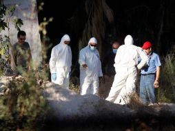 Los cinco cuerpos fueron hallados en dos fosas en las instalaciones de la FEG. NTX  /