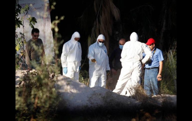 Los cinco cuerpos fueron hallados en dos fosas en las instalaciones de la FEG. NTX  /