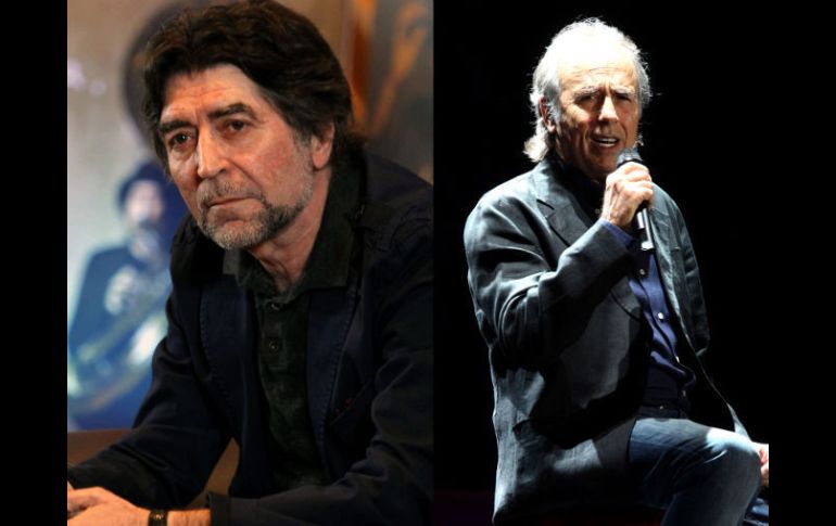 Joaquín Sabina y Joan Manuel Serrat ya trabajan en una producción en conjunto. EL UNIVERSAL  /