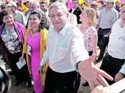 López Obrador comenzó su campaña con mítines en el Distrito Federal. NTX  /