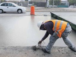 El Ayuntamiento destaca que 24 avenidas han sido pavimentadas con concreto hidráulico. En la foto, Circunvalación División del Norte.  /