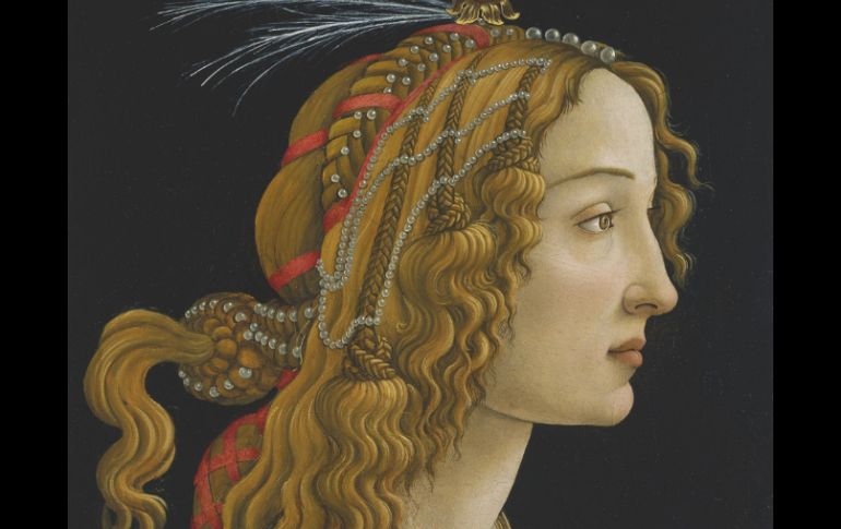 'Retrato ideal de una dama' de Botticelli (1445-1510) pintado entre 1475 y 1480. EFE  /