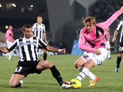 Acción del partido entre el Udinese y la Juventus. AFP  /