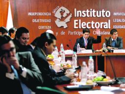 Sesión ordinaria del Instituto Electoral y de Participación Ciudadana celebrada ayer.  /