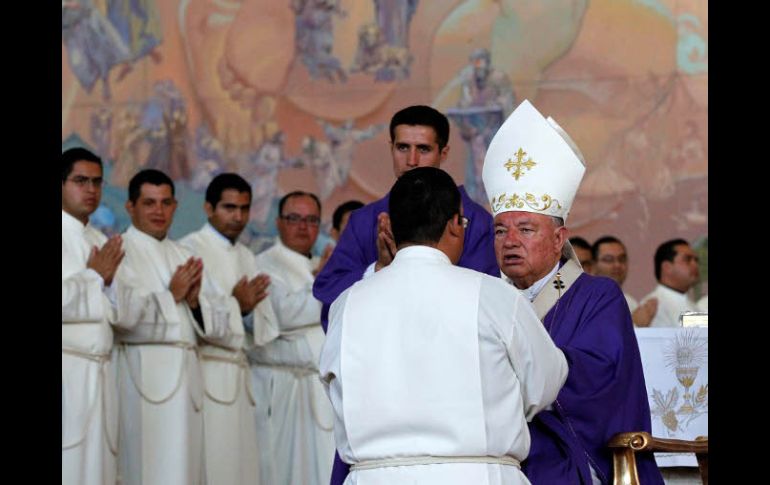 Juan Sandoval  Íñiguez vive su última Navidad como arzobispo de Guadalajara. ARCHIVO  /