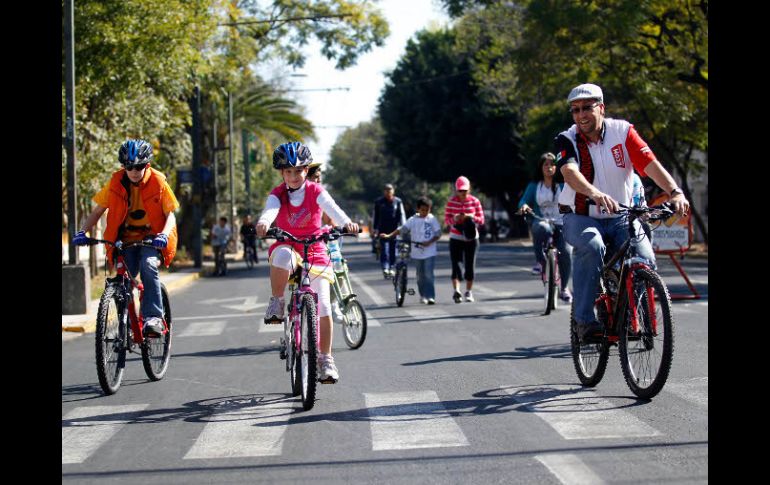 El número de paseantes, de este domingo 25 de diciembre, no llegó a los 200 mil, que es el promedio que comúnmente se reúne.  /