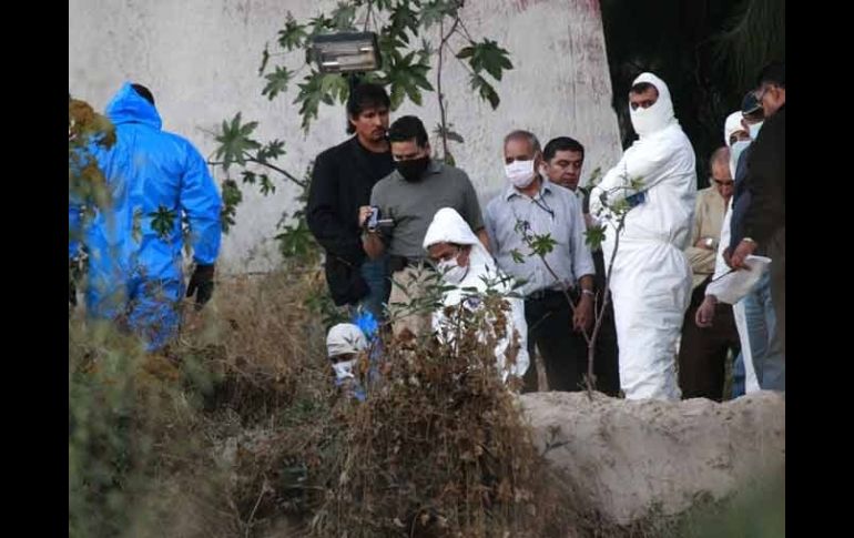 El pasado 14 de diciembre se encontraron los cuerpos inhumados, en las inmediaciones del edificio de la FEG. ARCHIVO  /