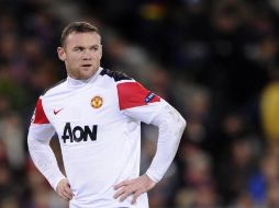 Wayne Rooney fue multado y suspendido del partido ante los Rovers por una salida nocturna. AFP  /