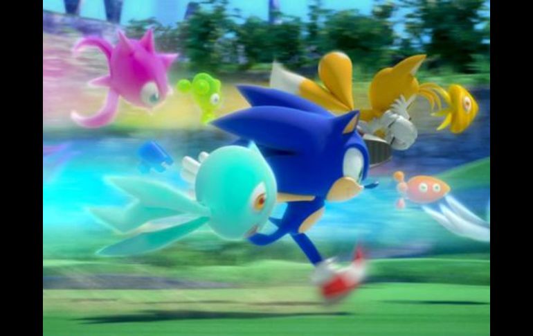 Imagen del videojuego Sonic Colours que trae las aventuras del erizo azul más famoso del universo interactivo. EFE  /