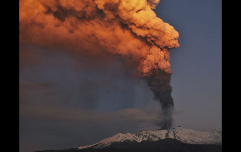 La actividad volcánica de Etna duró varias horas. EFE  /