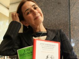 La cinta recogió los últimos cuatro años de vida de José Saramago. En la imagen su viuda Pilar del Río.  /