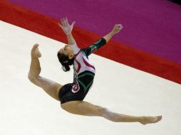 La regiomontana se ubicó en el sitio 16 en el All Around del preolímpico de Londres. AFP  /