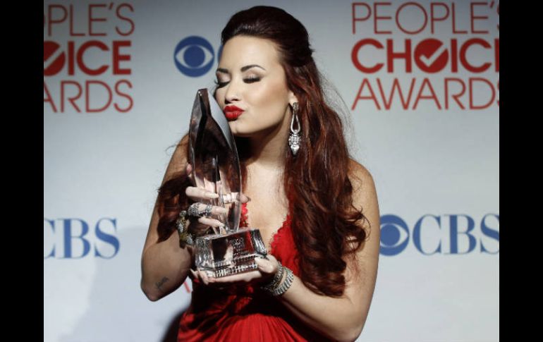 Demi Lovato ganó el trofeo de la mejor artista femenina pop. REUTERS  /