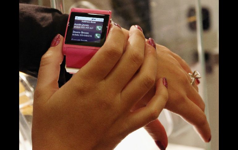 Sony y la joven empresa italiana i’m Watch mostraron a los asistentes el SmartWatch. AFP  /