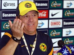 Miguel Herrera espera otra victoria de las Águilas, ahora ante el Toluca. MEXSPORT  /