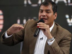 El mandatario aseguró que Ecuador está dispuesto a colaborar en cualquier iniciativa de paz. AFP  /