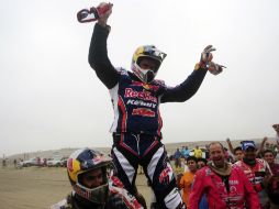 Despres se proclamó hoy en Lima campeón del Dakar 2012. REUTERS  /